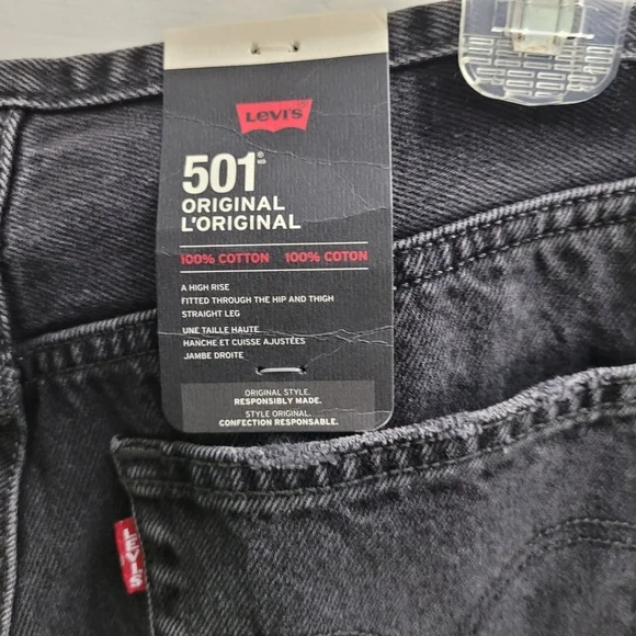 Levi's® Premium501® Mini Waist Women's Jeans Black Size 30 NWT - Picture 10 of 12